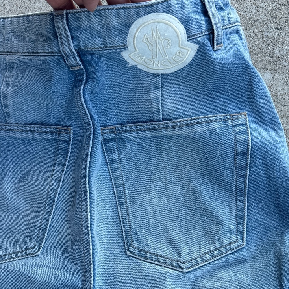 Moncler Light Blue Denim Pants